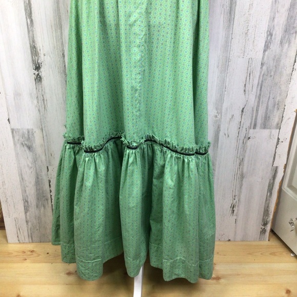 Vintage 30’s Handmade Prairie Peasant Maxi Dress Micro Floral Bow Cottage-core - Picture 5 of 15